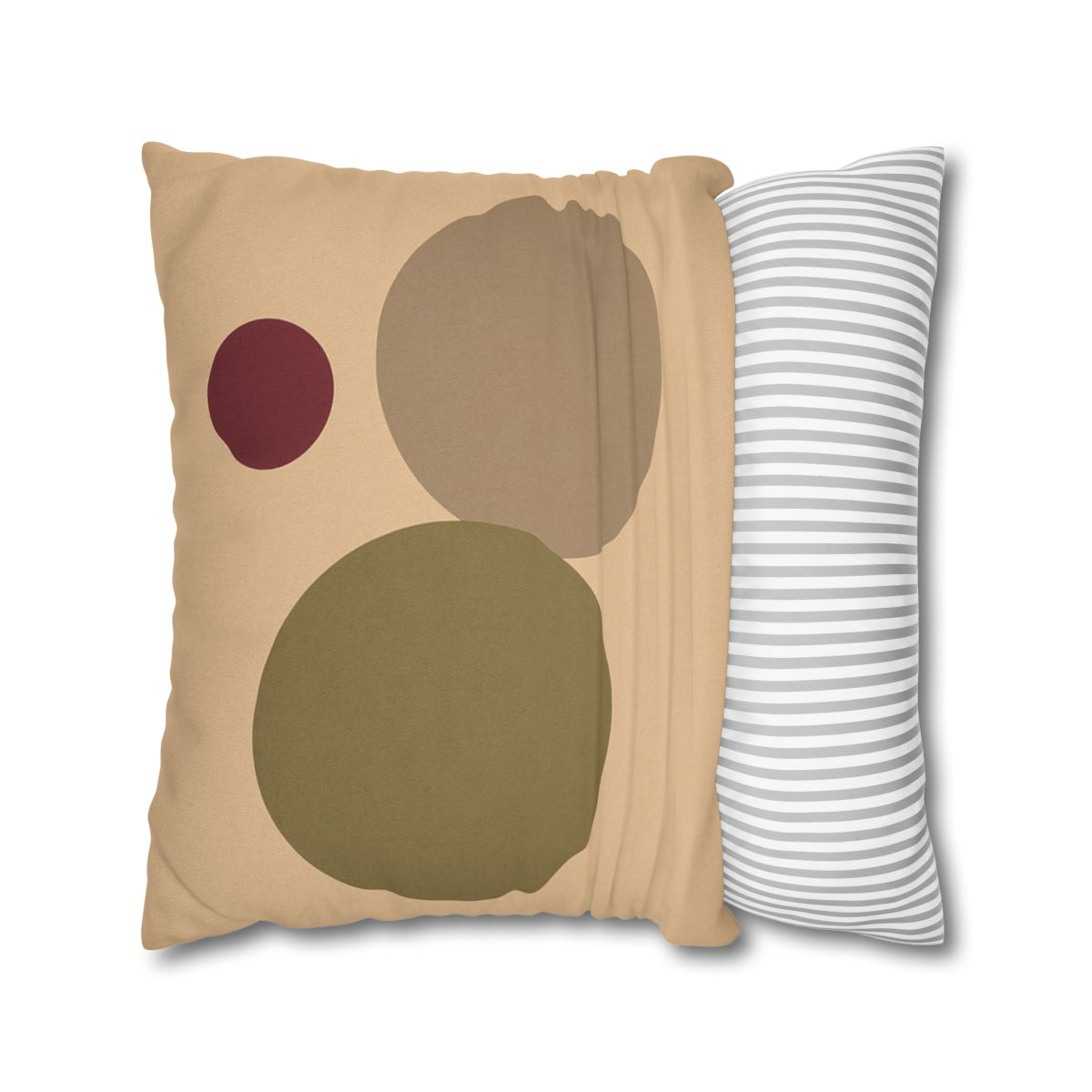 Three Circles With Shared Edge soft cotton pillow cases