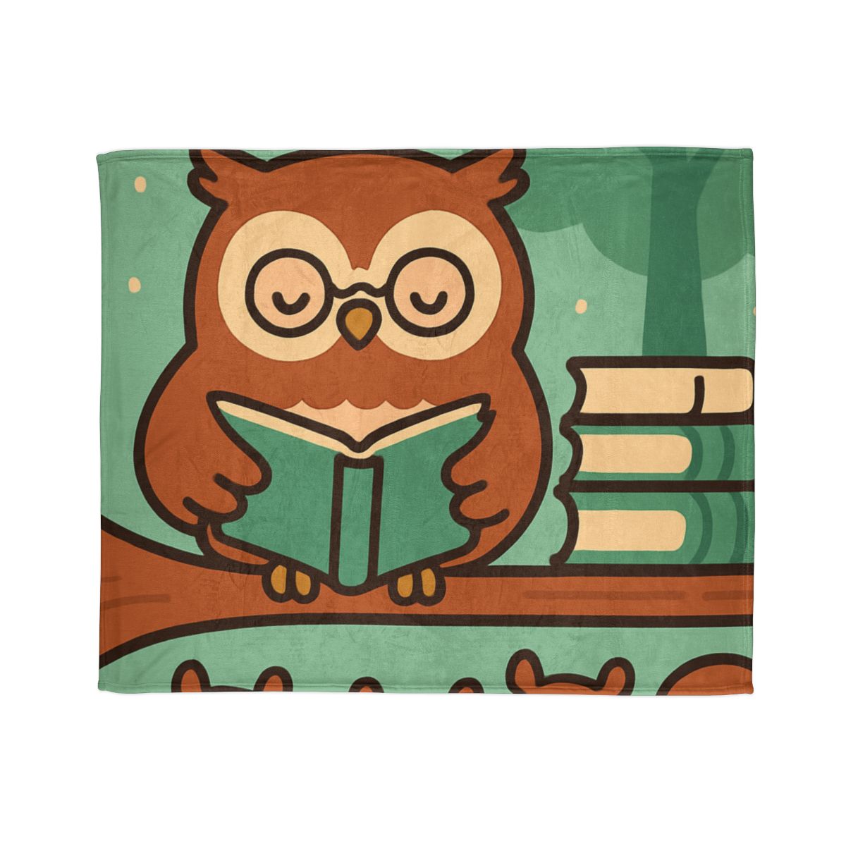 Forest Library Owl unique gift blankets