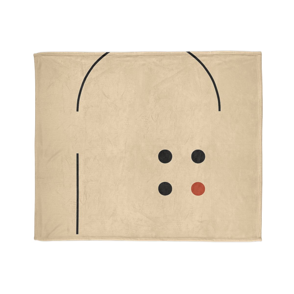 Partial Arc Window Over Dot Grid personalized cozy blankets