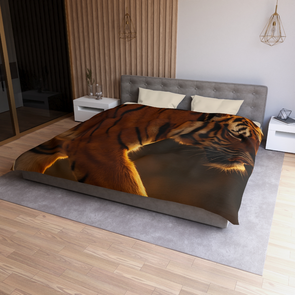 Forest Stalker Bengal Tiger personalized bedding duvets