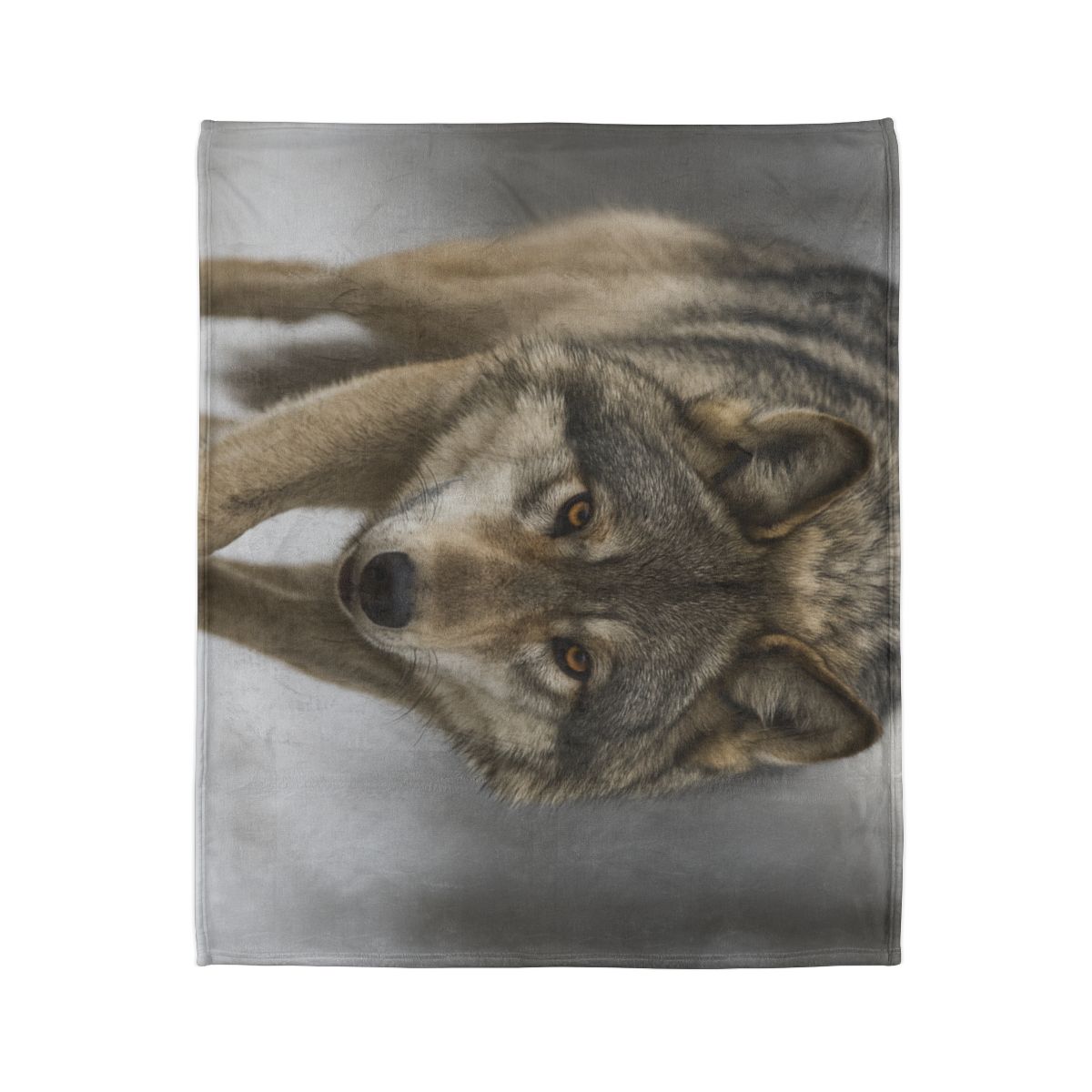 Silver Hush Gray Wolf warm winter blankets