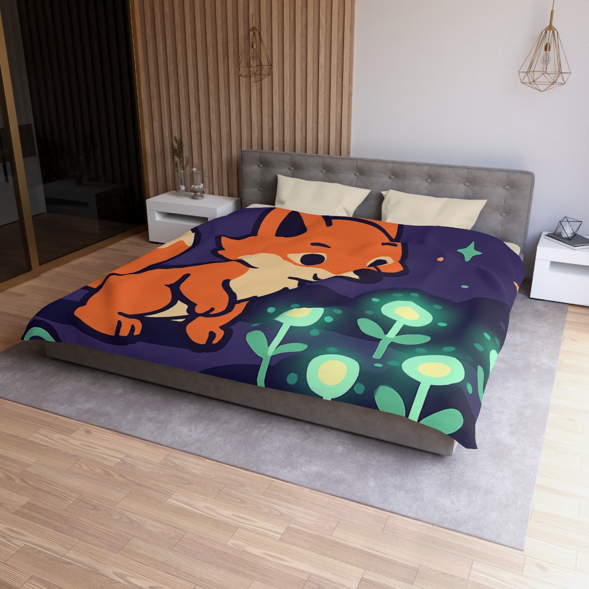 Galaxy Garden Fox warm winter duvets