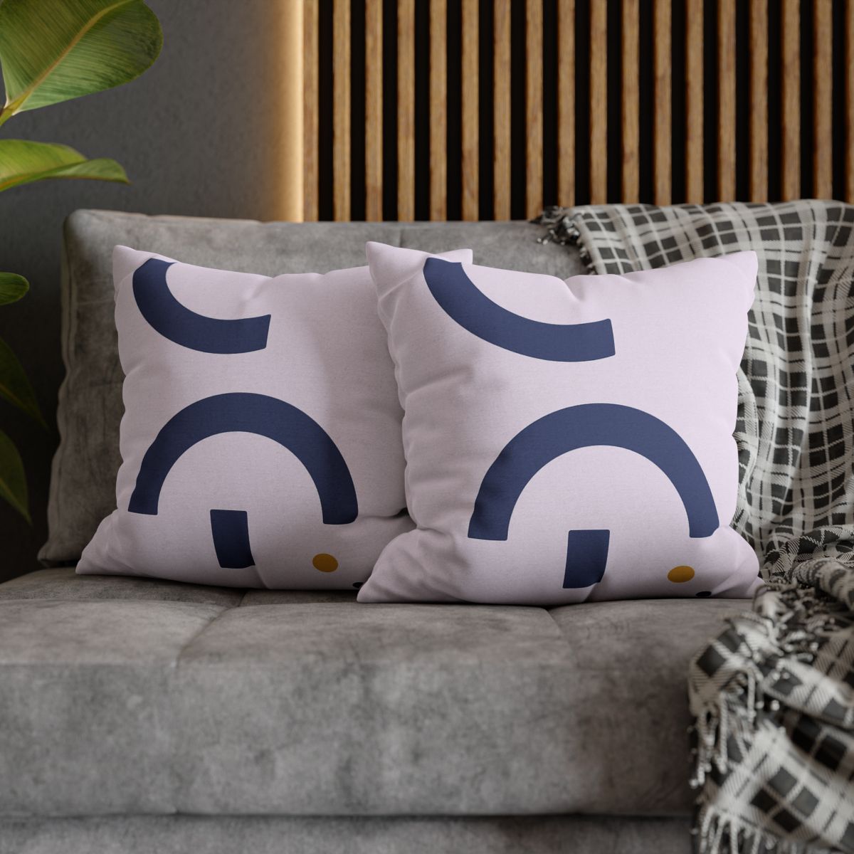 Staggered Arcs With Resting Block trendy patterned pillow cases