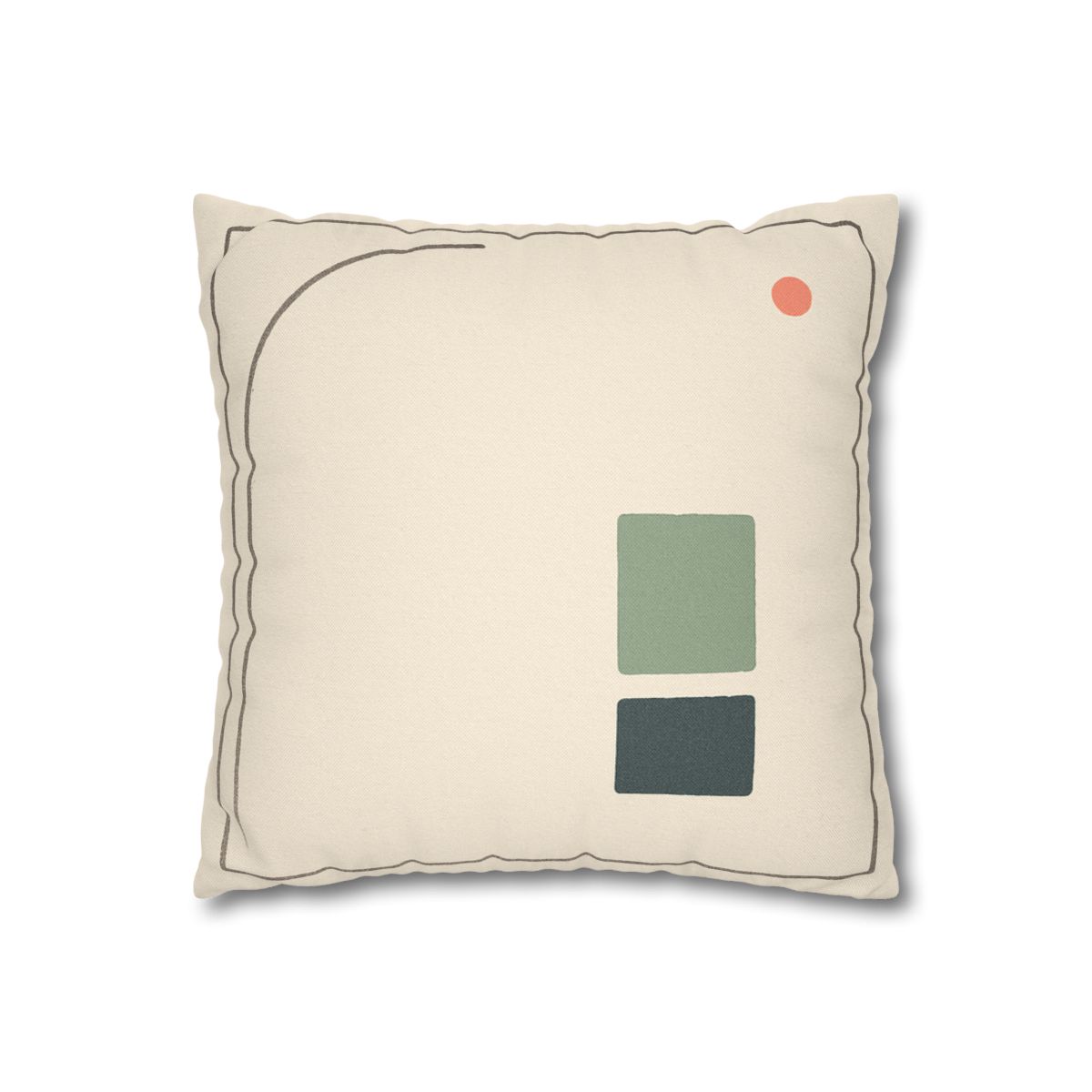 Open Frame With Sliding Arc designer print pillow cases