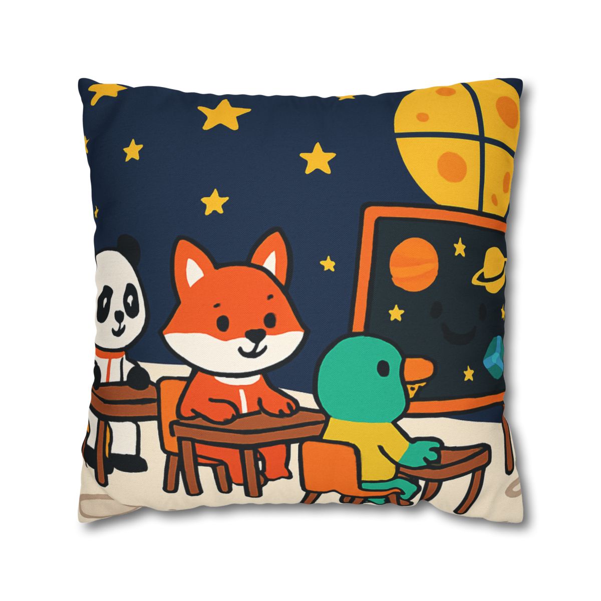 Space School For Curious Critters comfortable bedding pillow covers