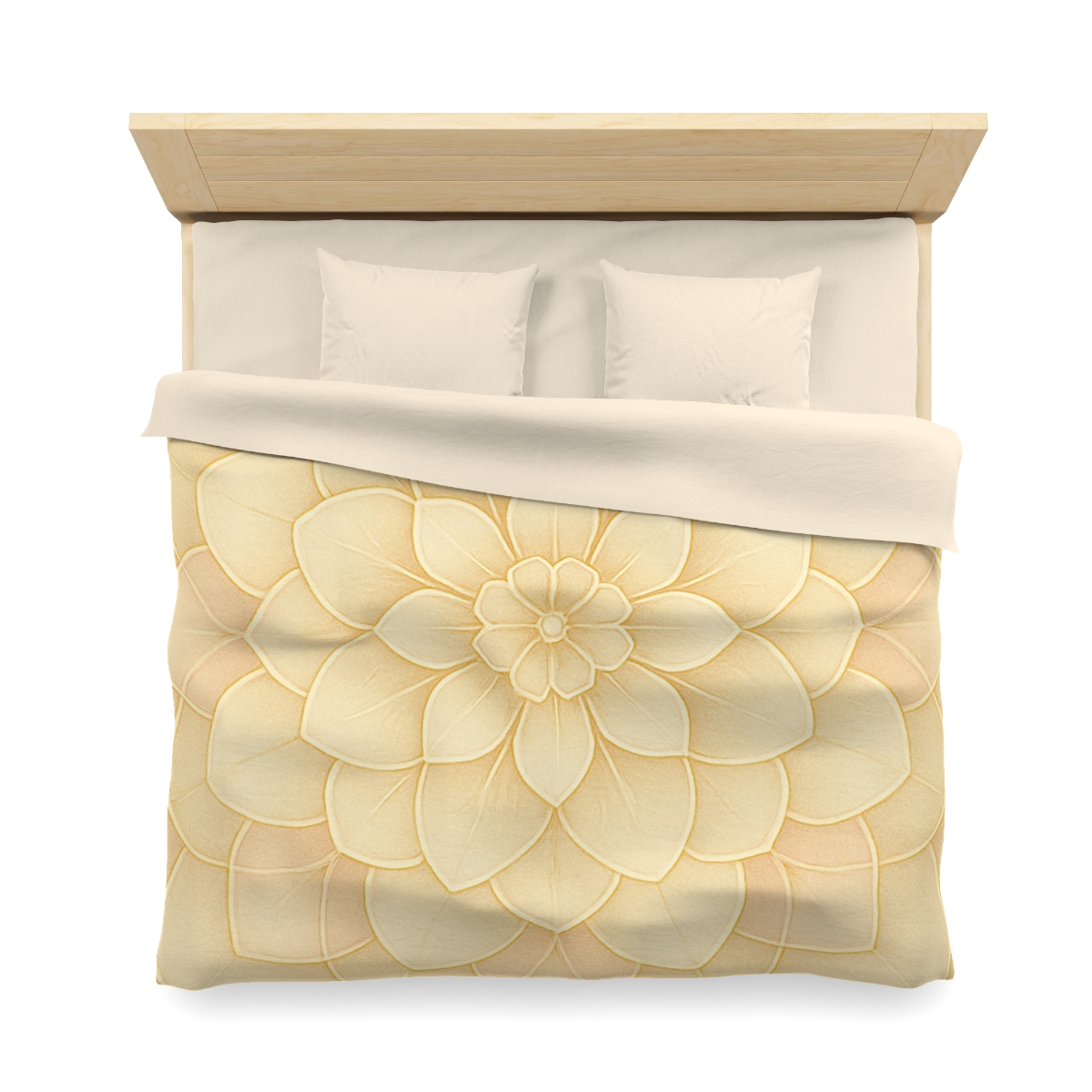 Petal Halo Lattice designer printed duvets