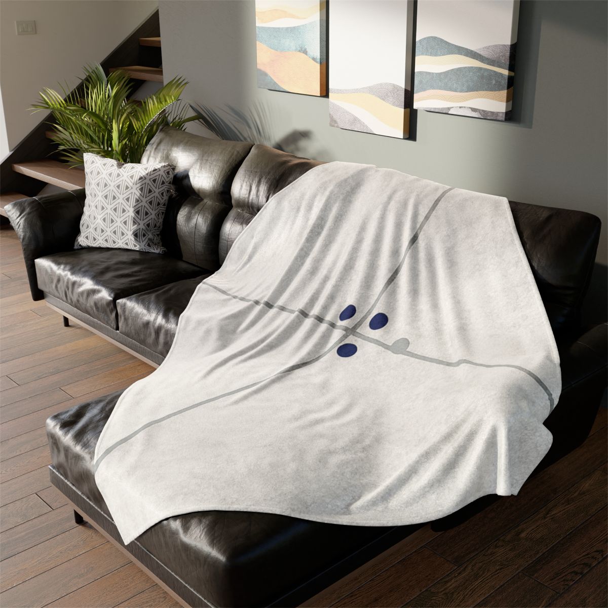 Diagonal Pair And Nested Dot Cluster stylish throw blankets