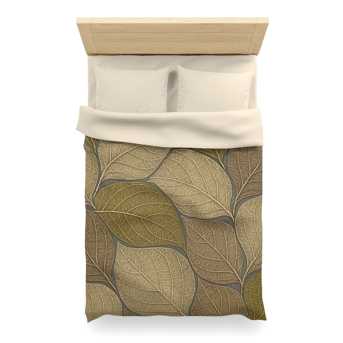 Leaf Skeleton Mosaic designer printed duvets