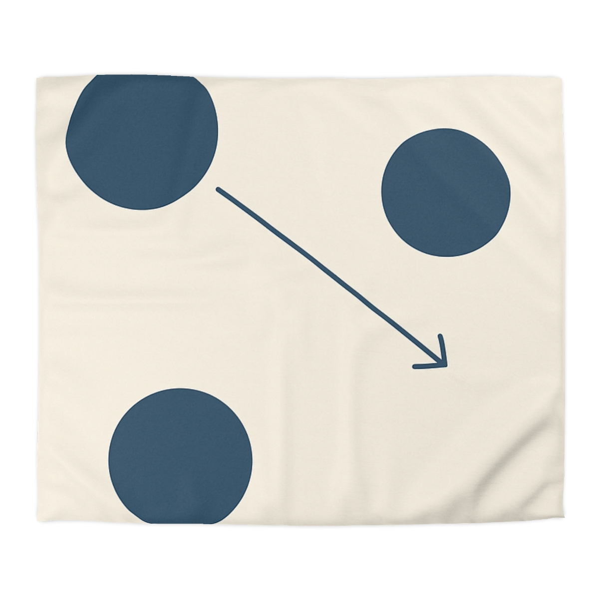 Orbital Triangle Drift personalized bedding duvets