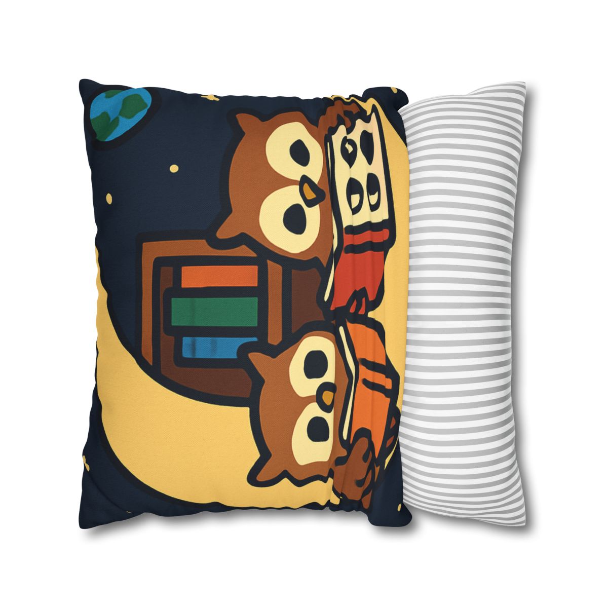 Lunar Library Owls custom pillow cases