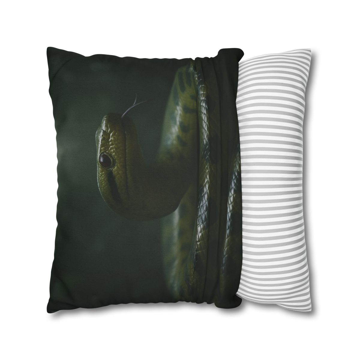 Starlit Coil Green Anaconda comfortable bedding pillow covers
