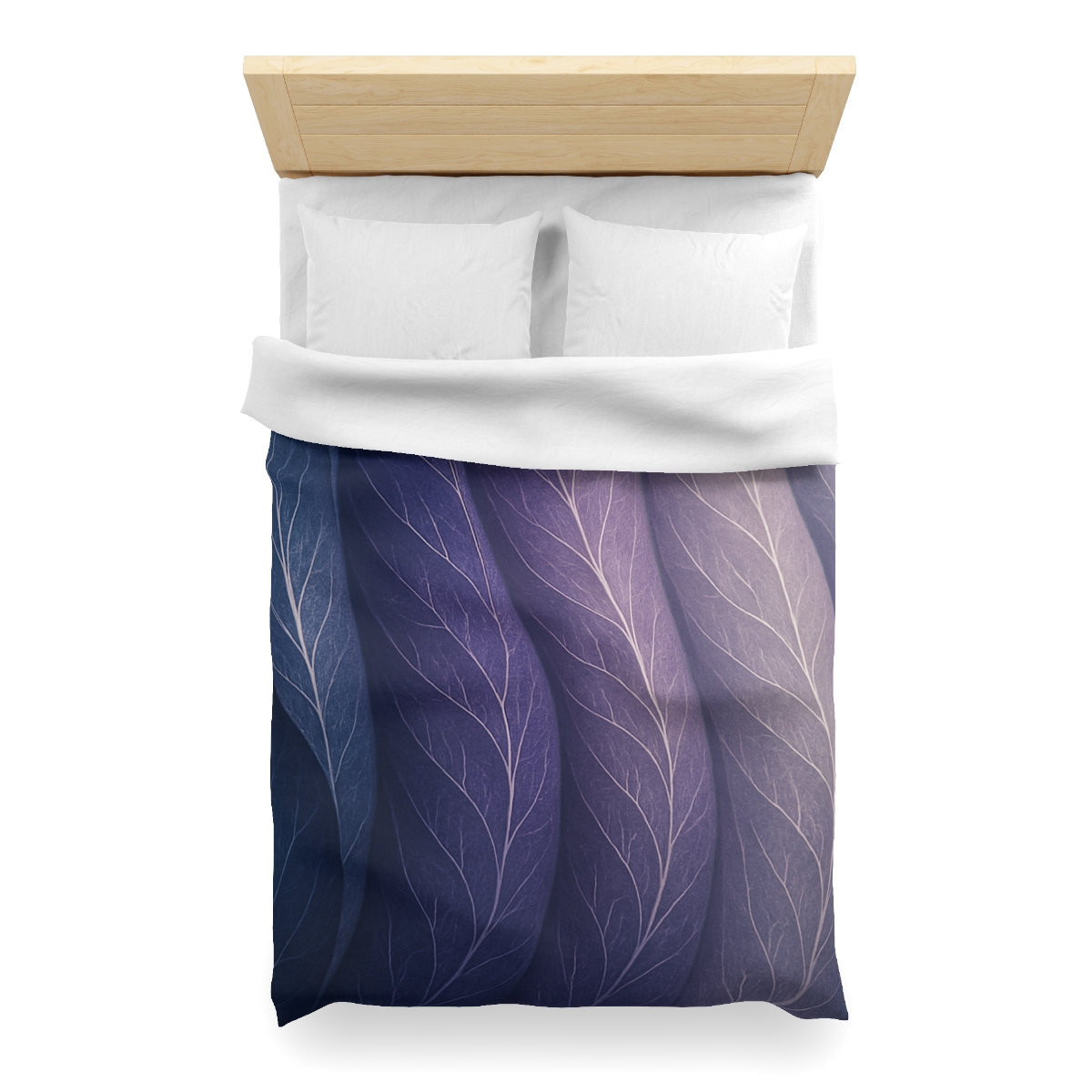 Leaf Vein Aurora Drapery custom duvets