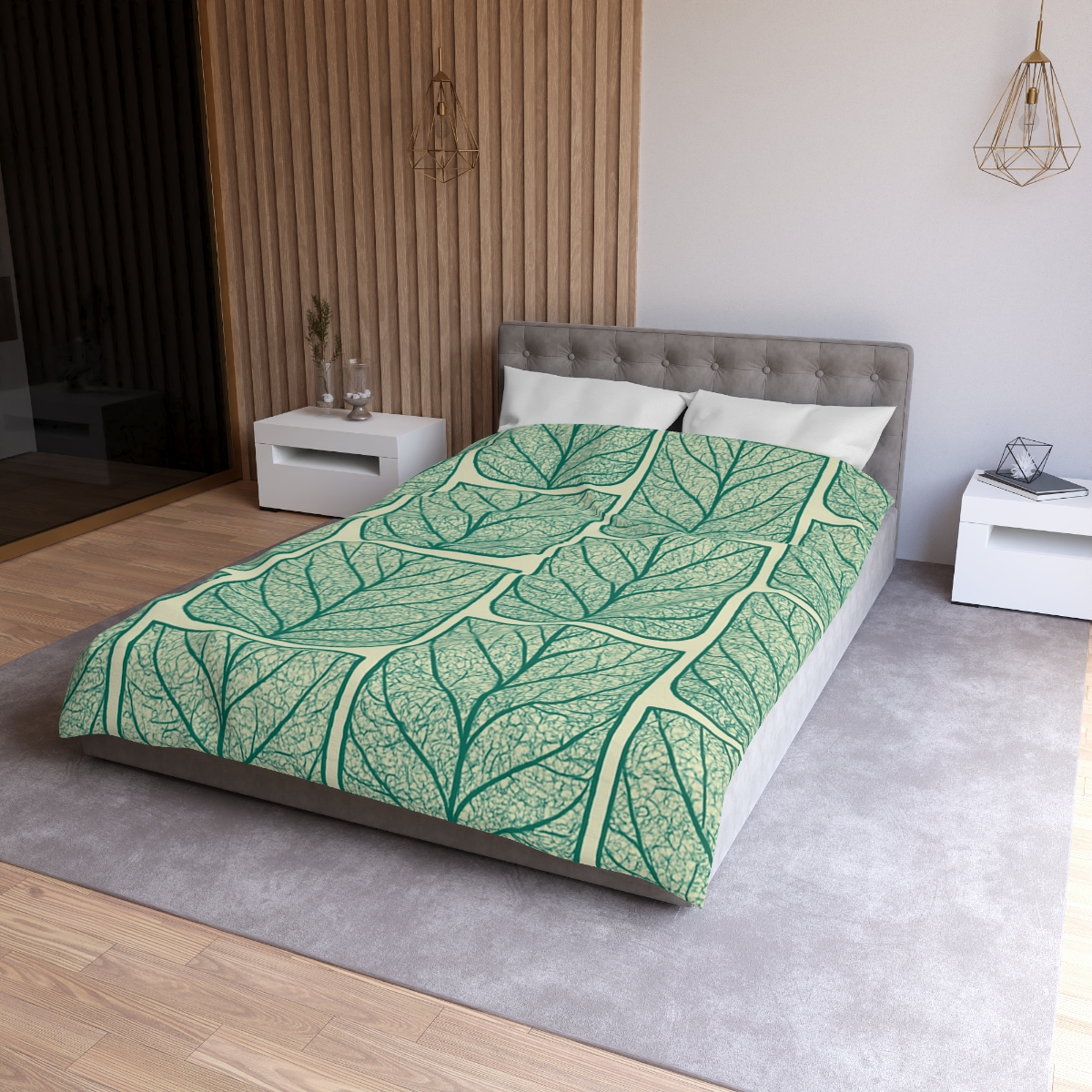 Leaf Vein Lace Grid personalized bedding duvets