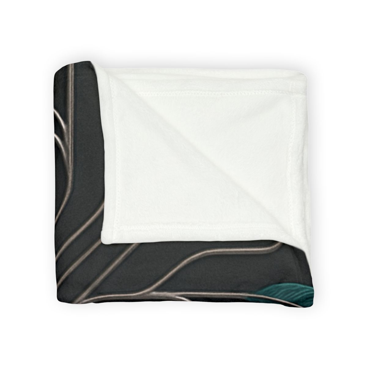 Vine Circuit Filigree soft fleece blankets