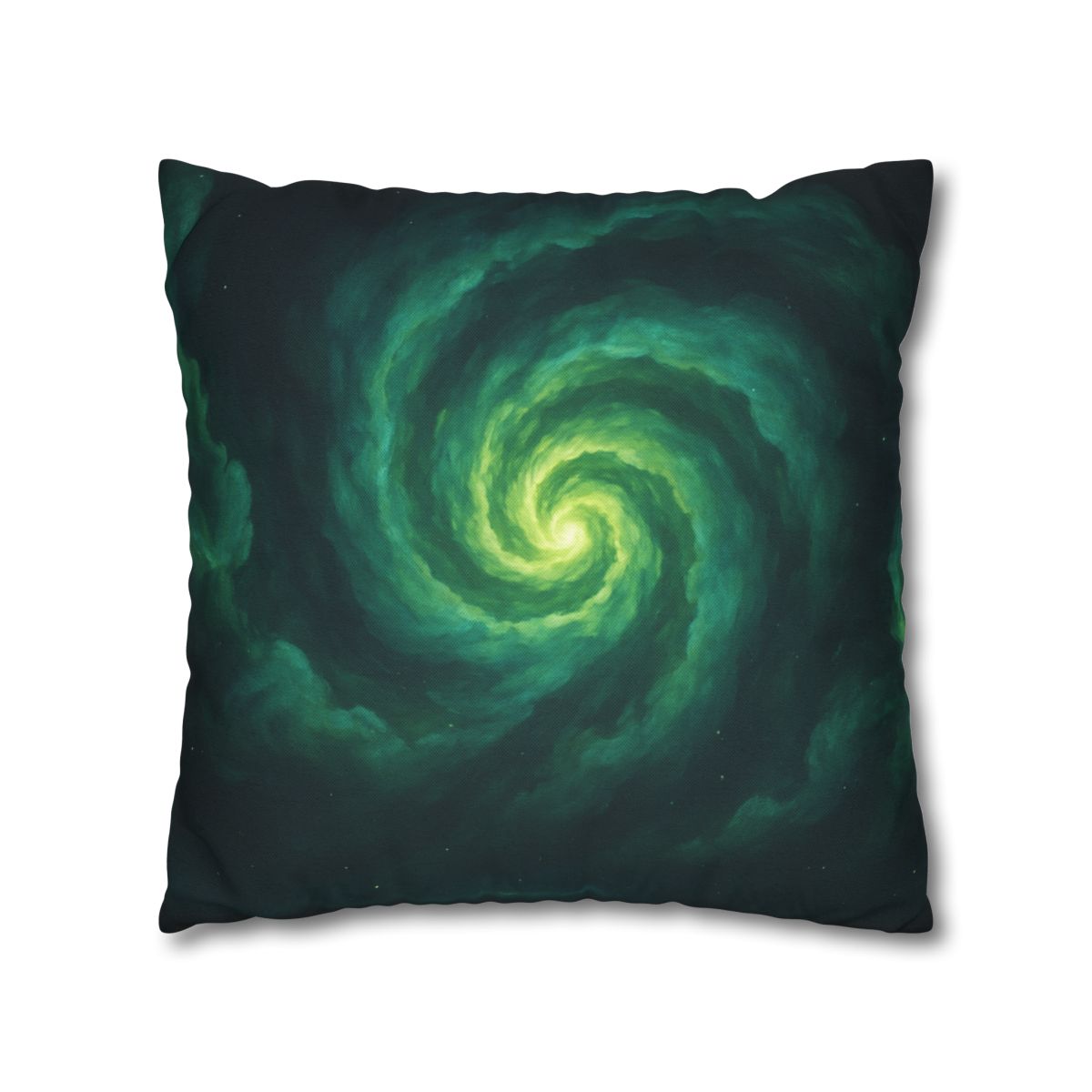 Verdant Nebula Swirl soft cotton pillow cases