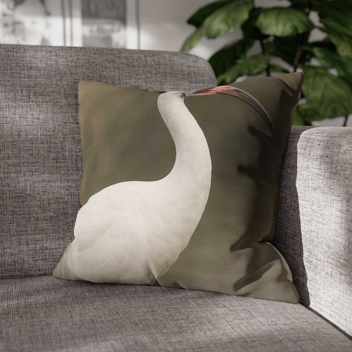 Silver Poise Whooping Crane comfortable bedding pillow covers