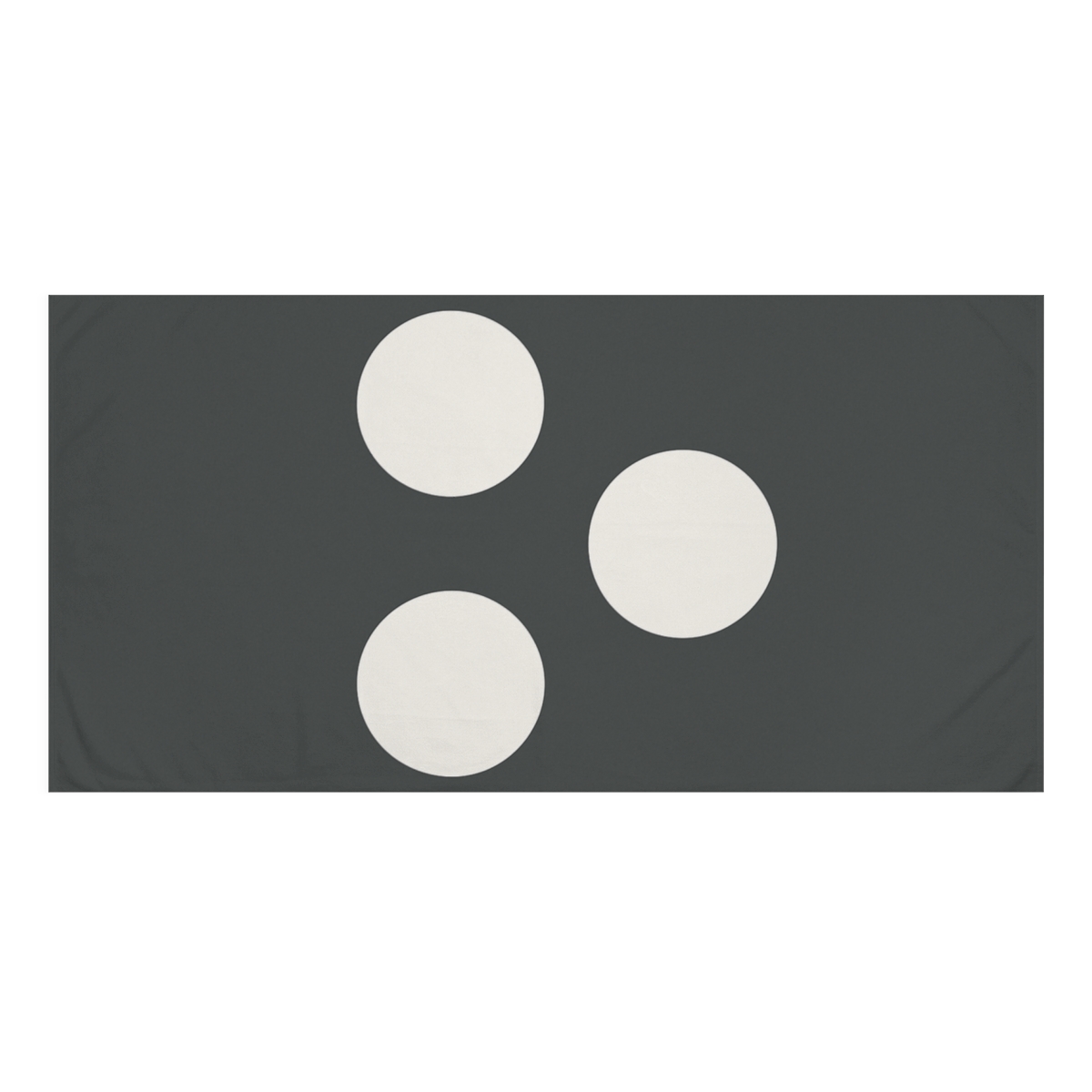 Triangular Array Of Negative Space Circles unique gift towels