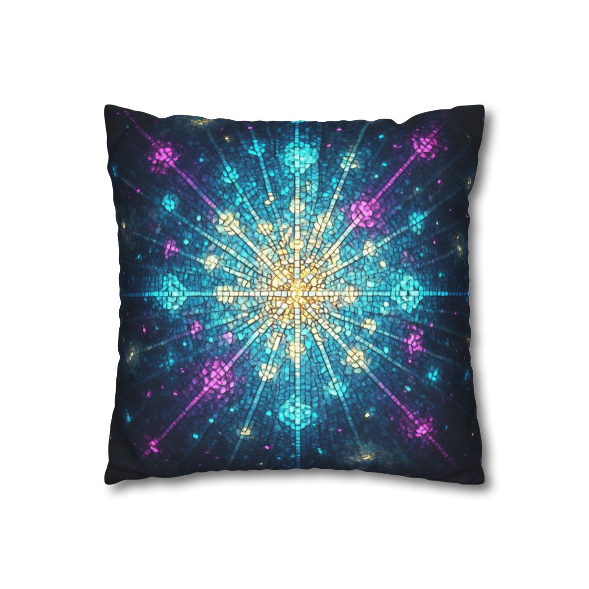 Photon Burst Mosaic designer print pillow cases