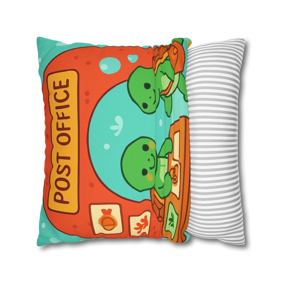Coral Reef Post Office Run By Sea Turtles soft cotton pillow cases