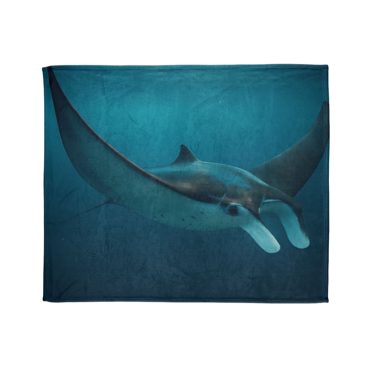 Cosmic Glide Manta Ray custom blankets