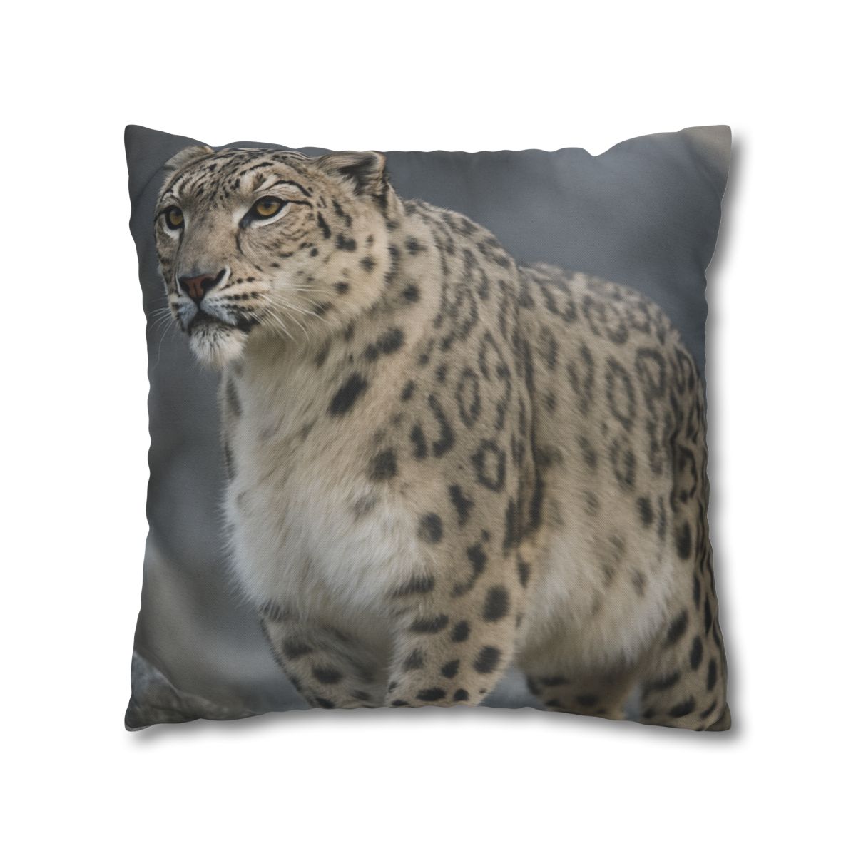 Snow Leopard Silent Summit trendy patterned pillow cases