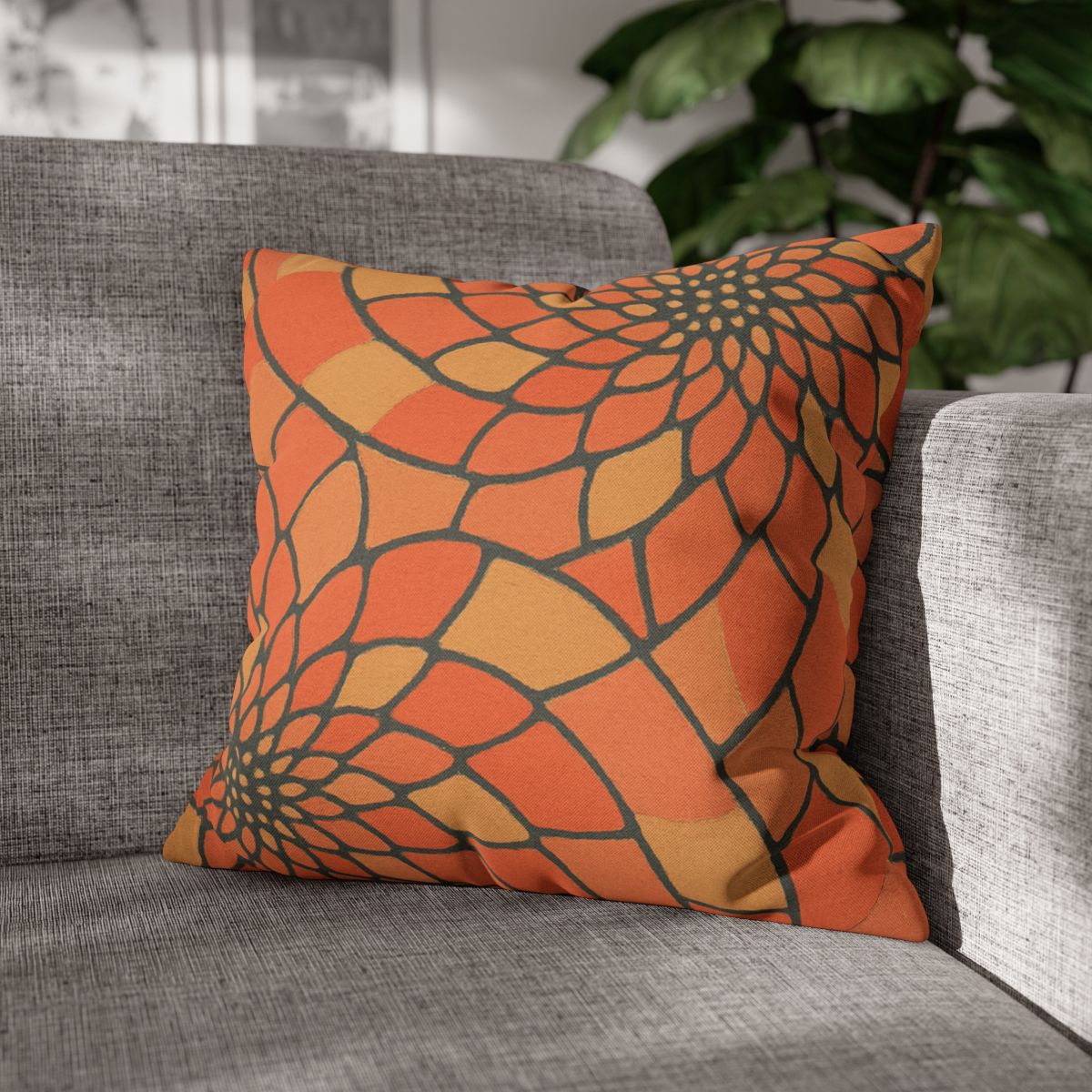 Petal Spiral Matrix designer print pillow cases