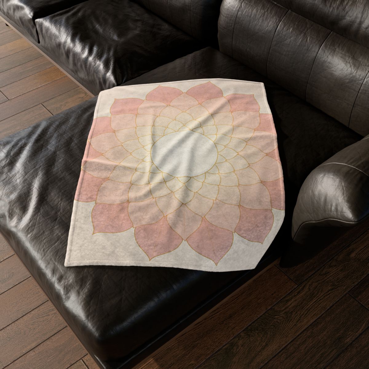 Petal Halo Lattice soft fleece blankets