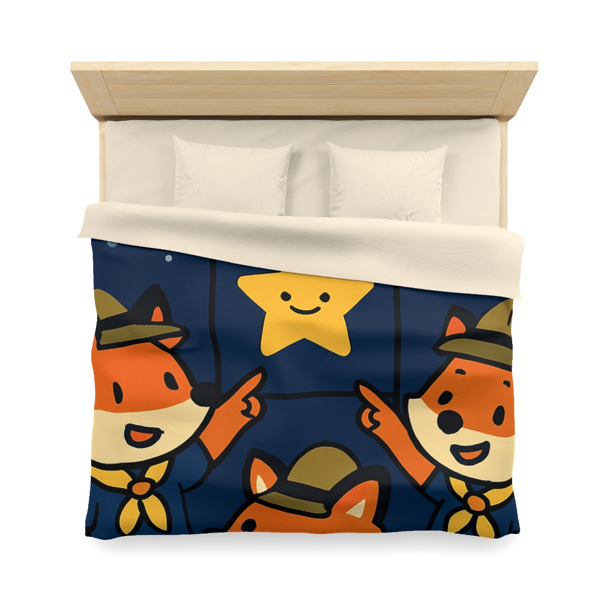 Stargazing Fox Scouts custom duvets