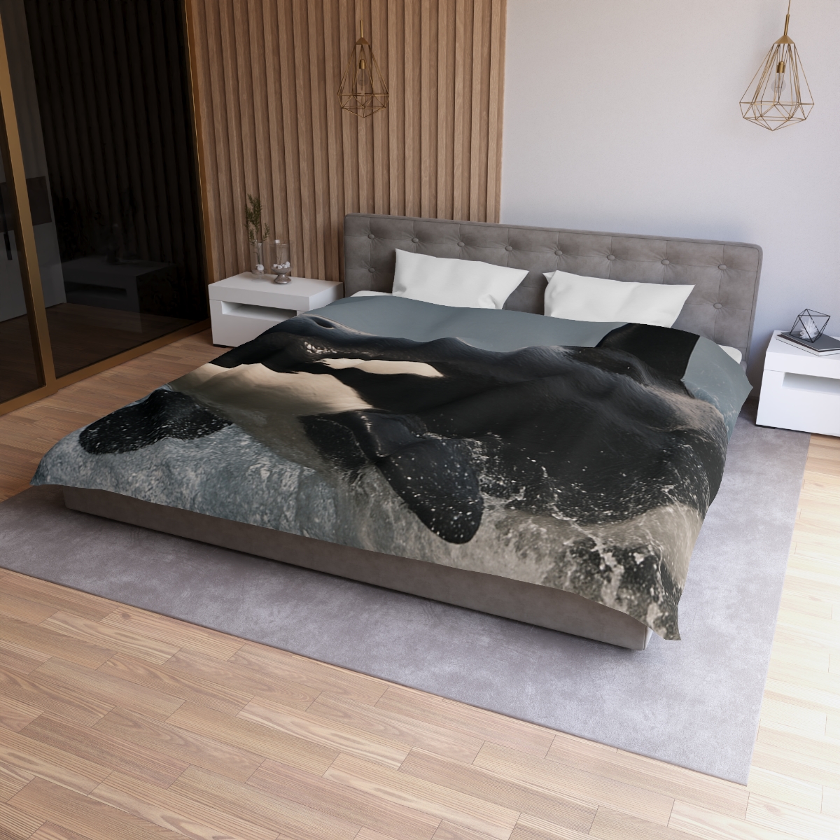 Storm Crest Orca personalized bedding duvets