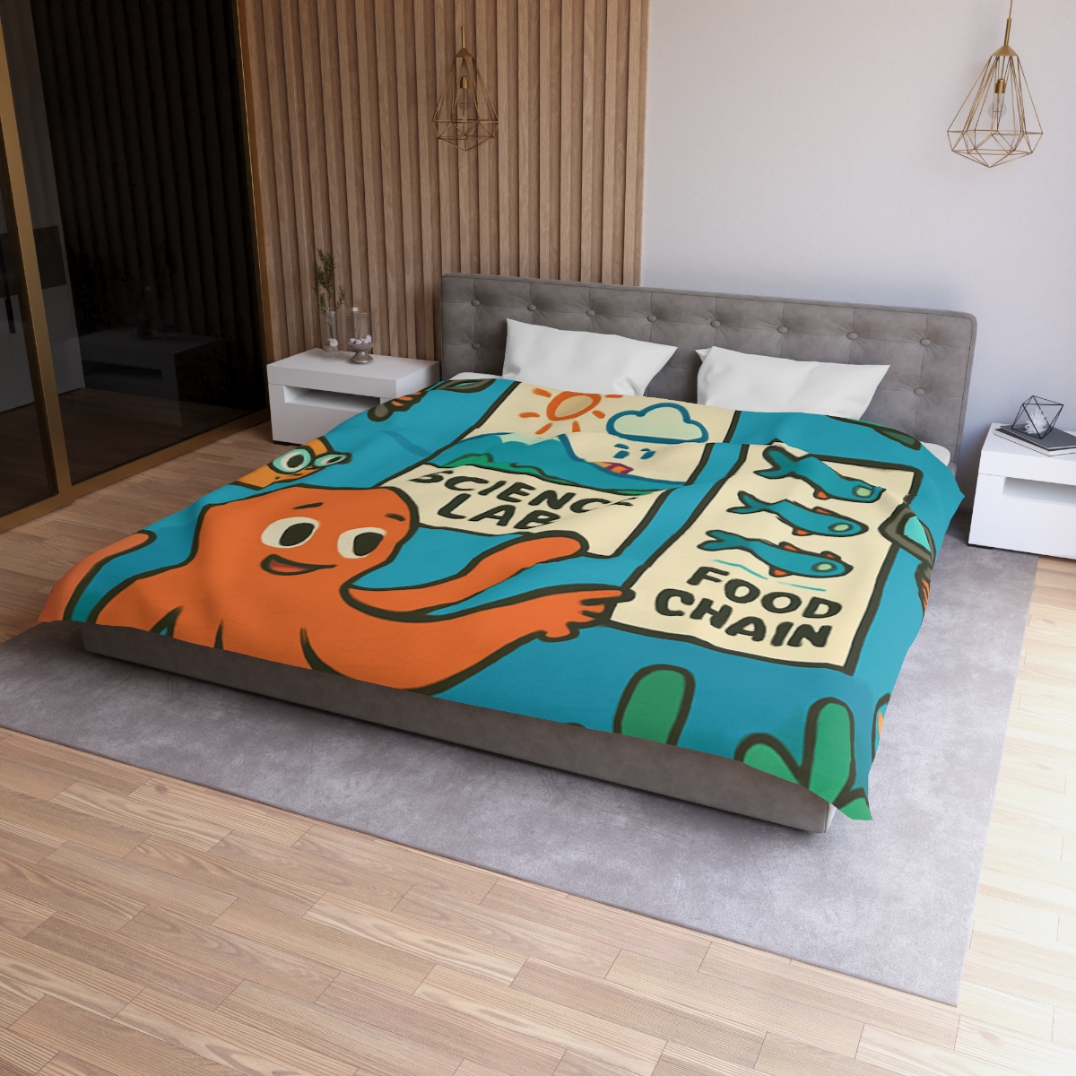 Underwater Science Lab Reef custom duvets