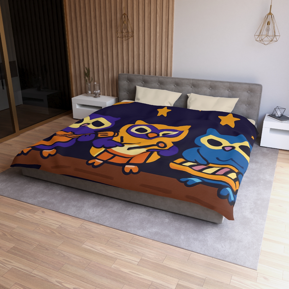 Star Song Owl Band warm winter duvets