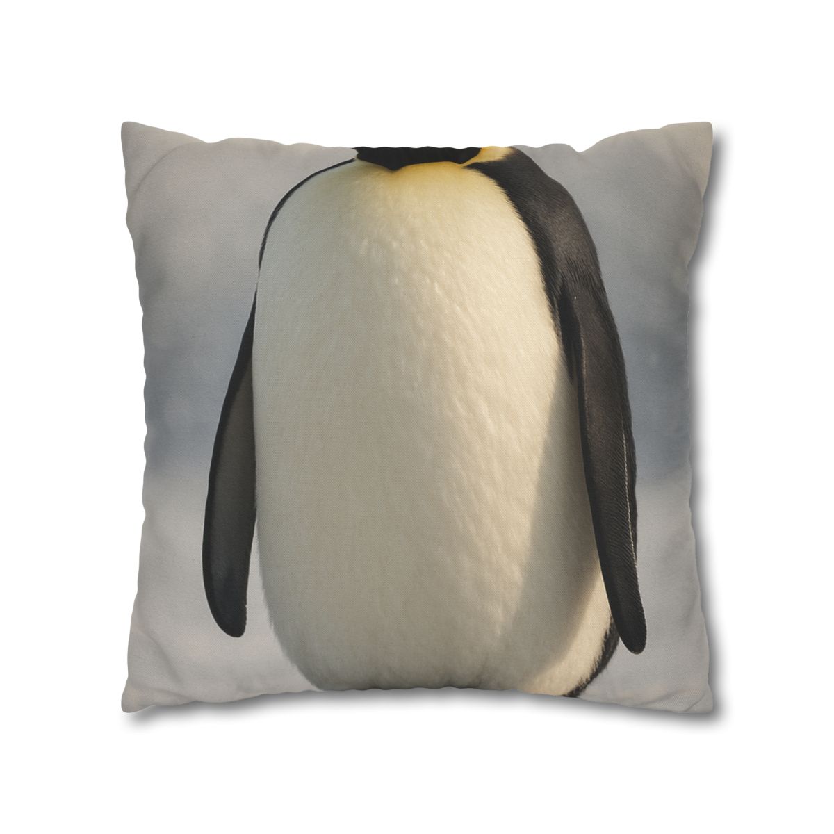 Frost Halo Emperor Penguin personalized pillow covers