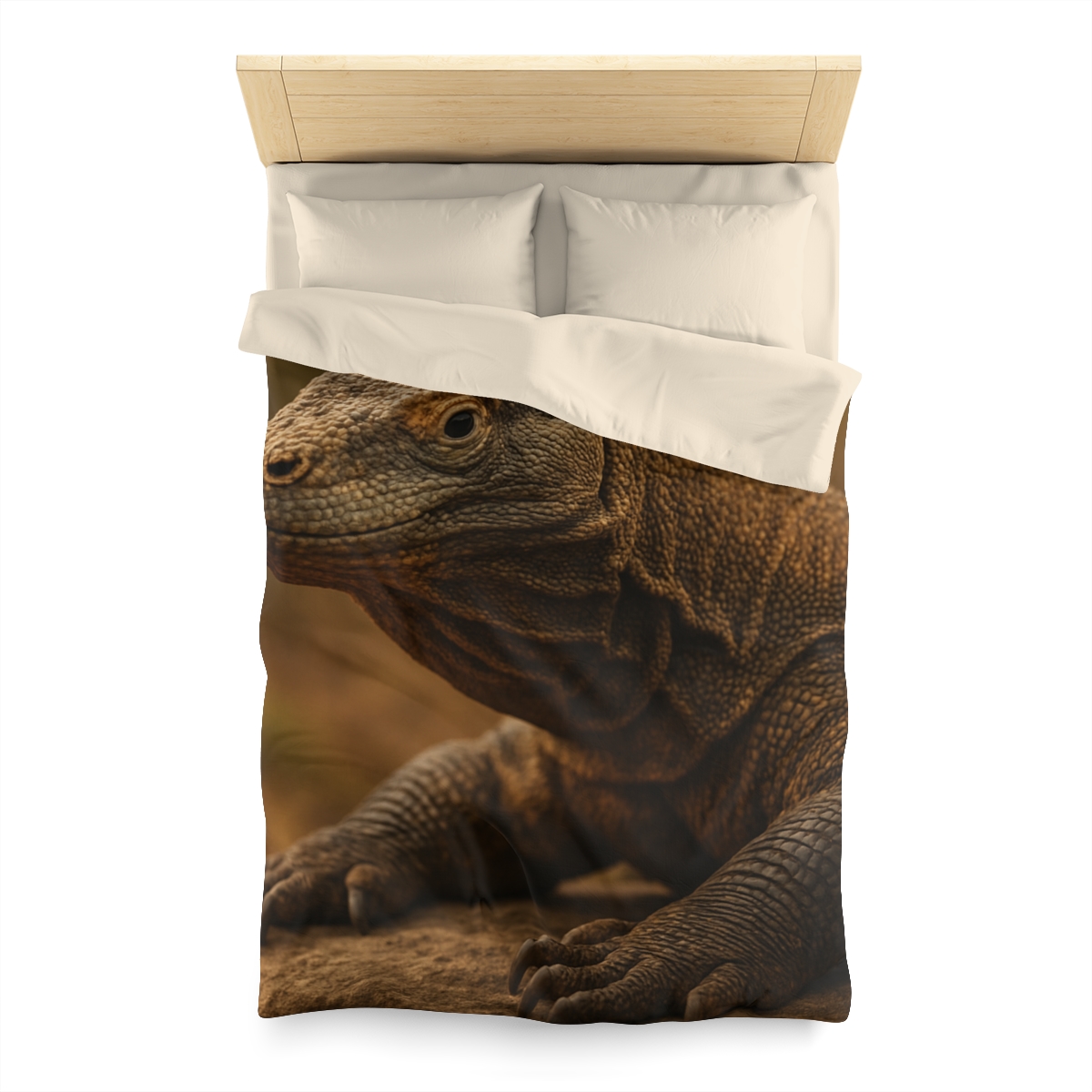 Ancient Scale Komodo Dragon unique patterned duvets