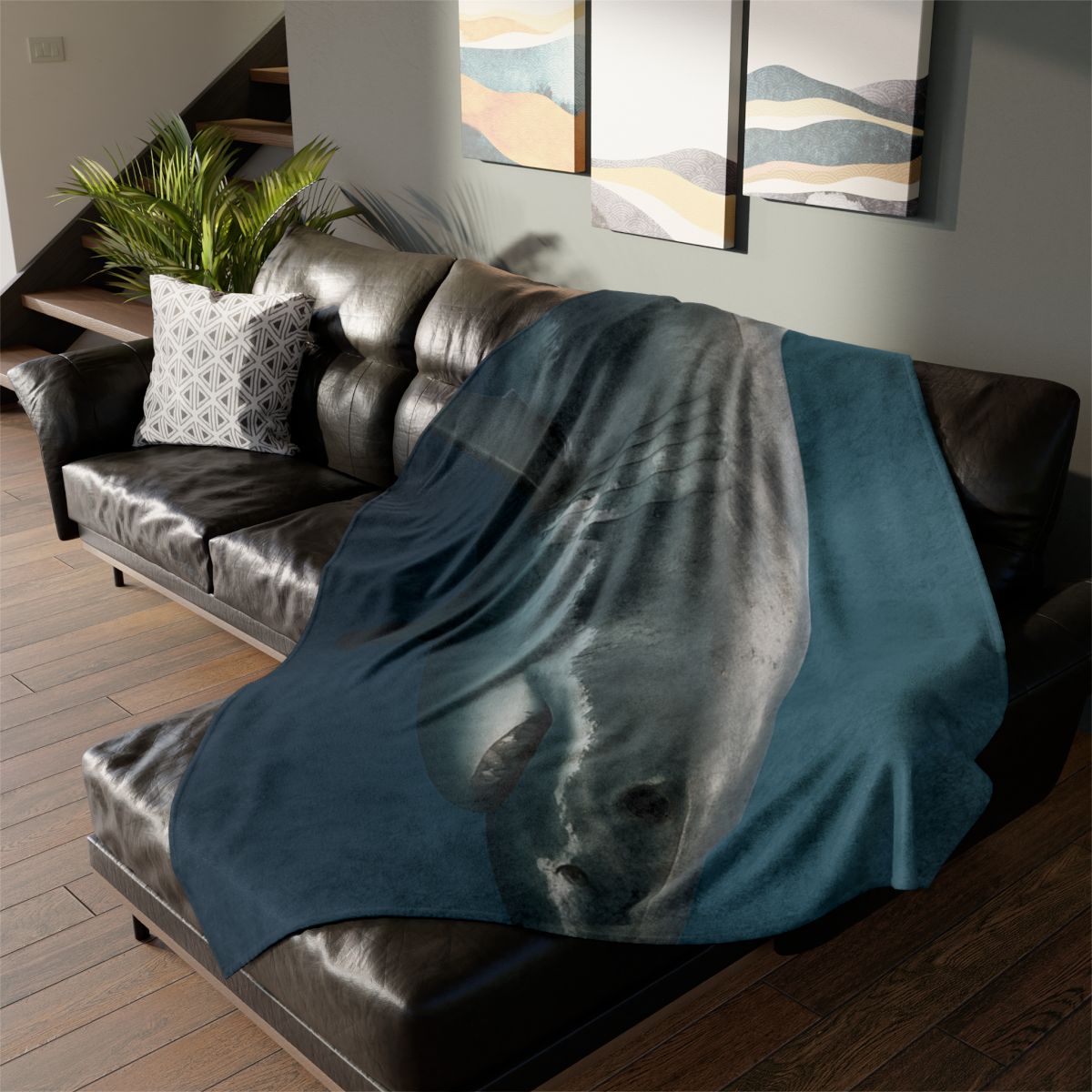 Silent Hunter Great White Shark unique gift blankets