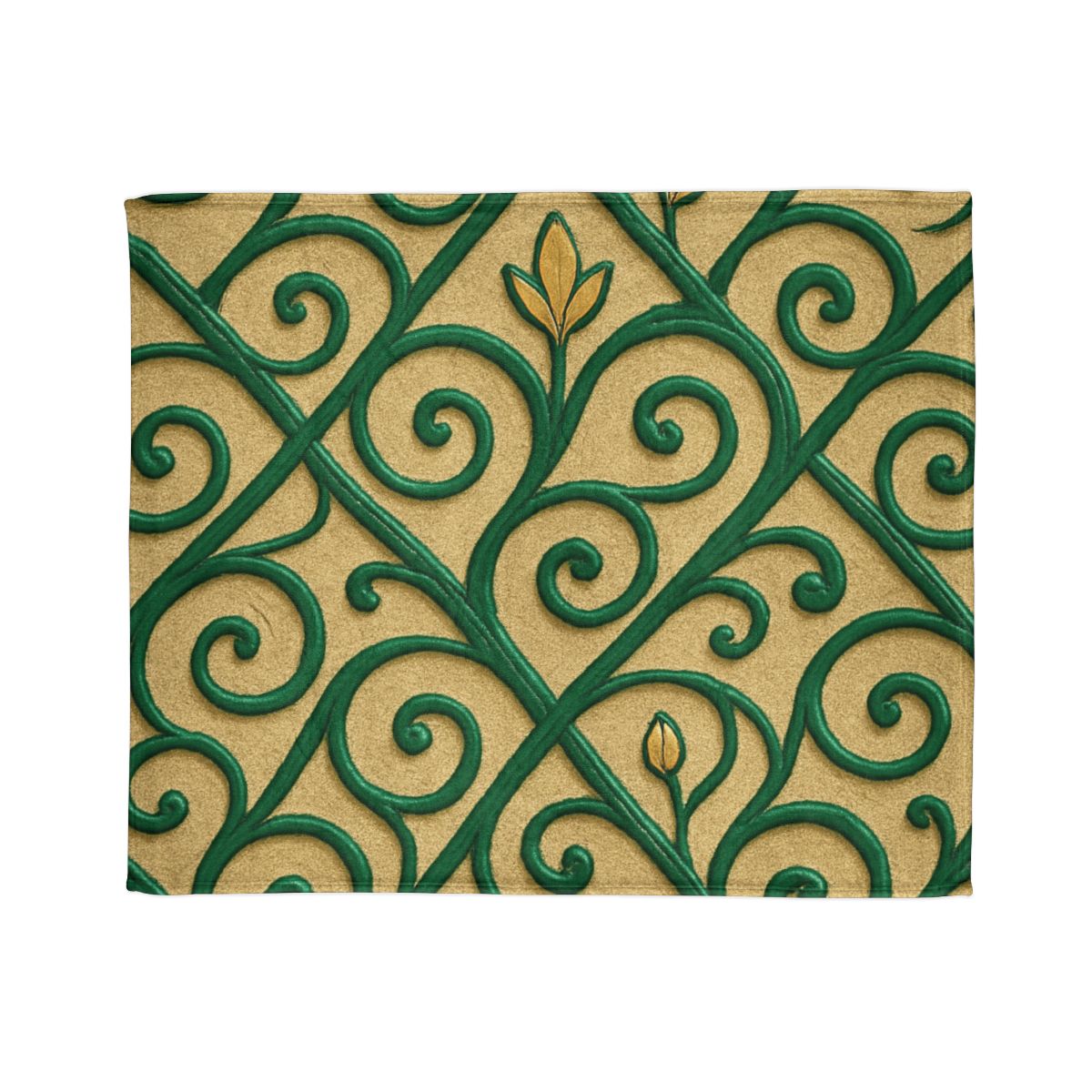 Vine Curl Lattice personalized cozy blankets