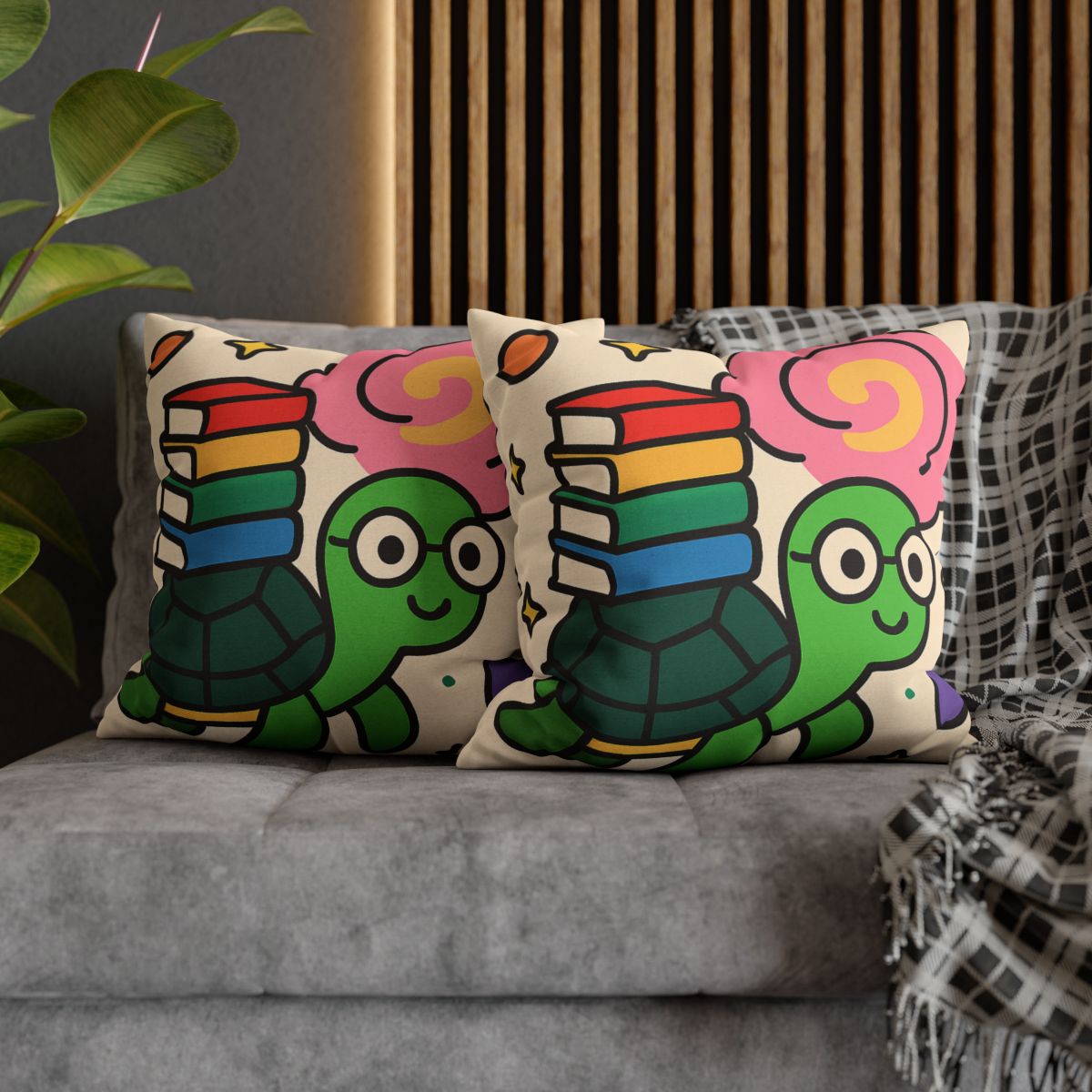 Nebula Library Turtle trendy patterned pillow cases