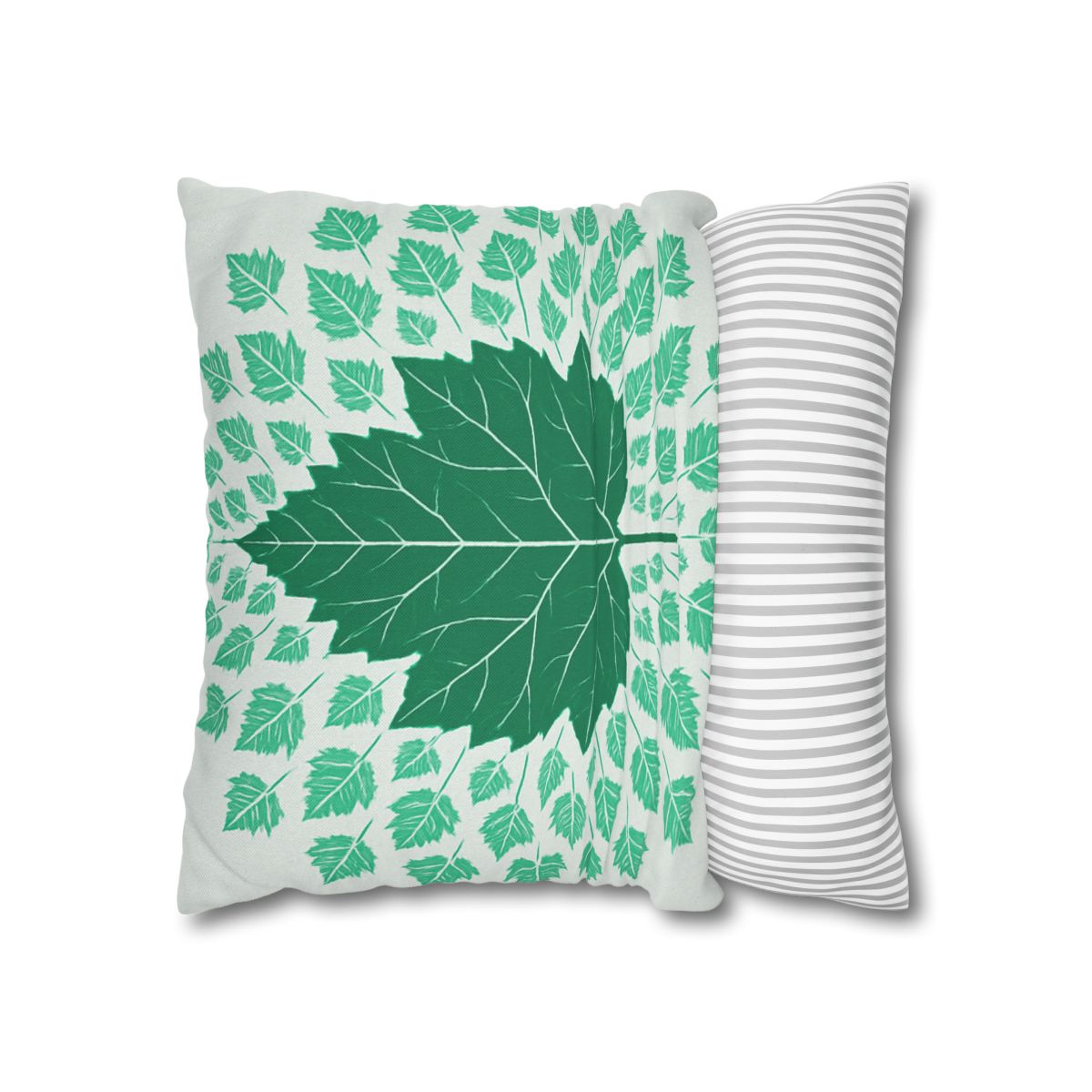 Fractal Leaf Radiance soft cotton pillow cases