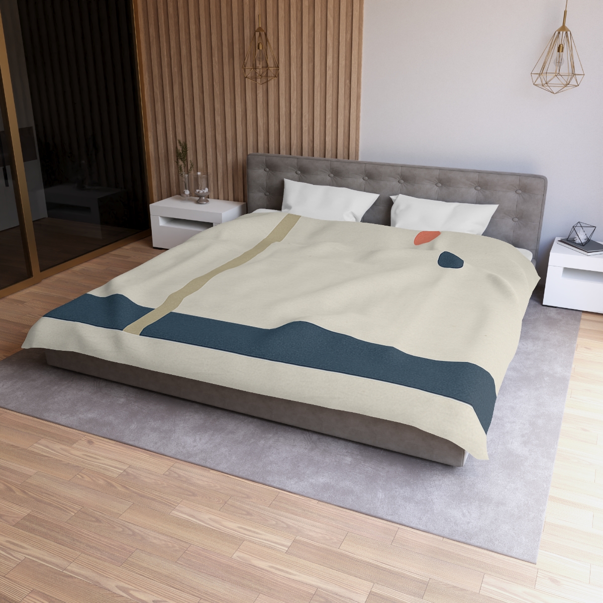 Low Horizon Bar And Tall Post custom duvets