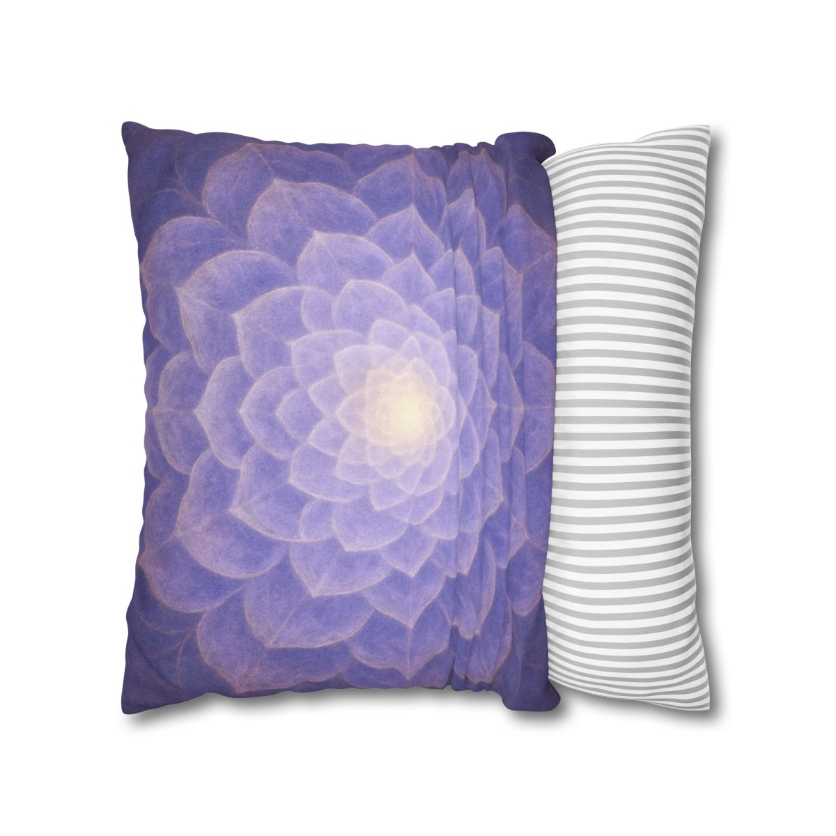 Petal Fractal Rosette soft cotton pillow cases