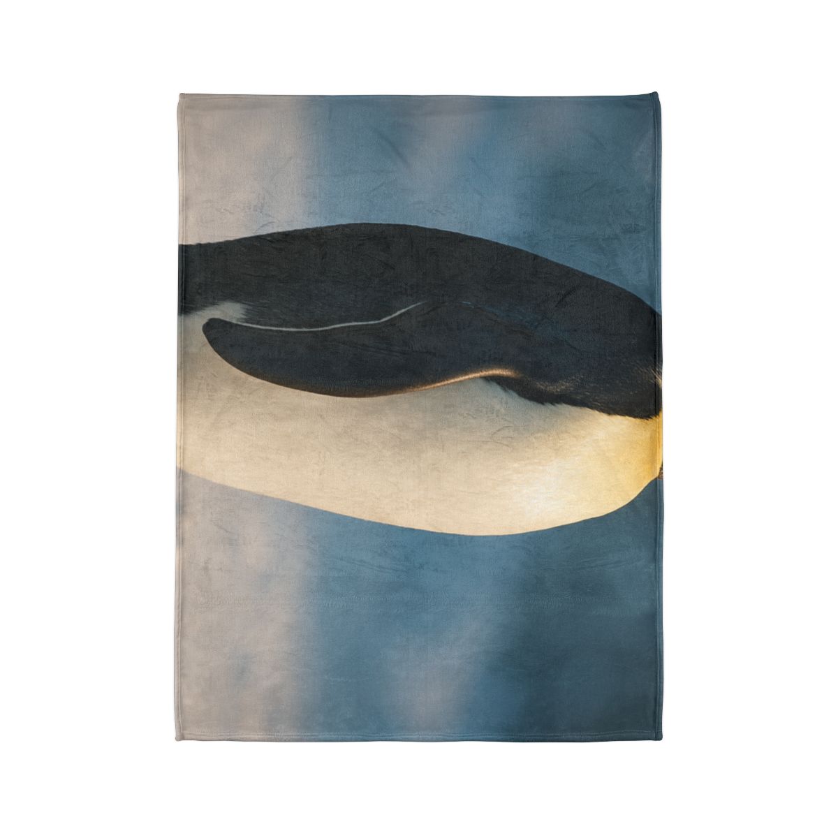 Silver Horizon Emperor Penguin designer printed blankets