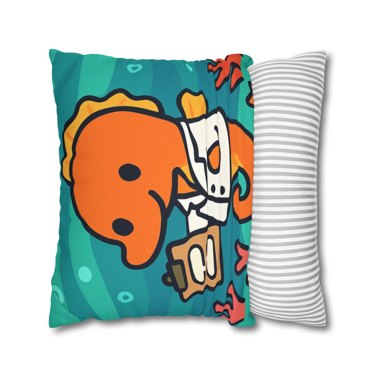 Aurora Reef Seahorse Scientist designer print pillow cases