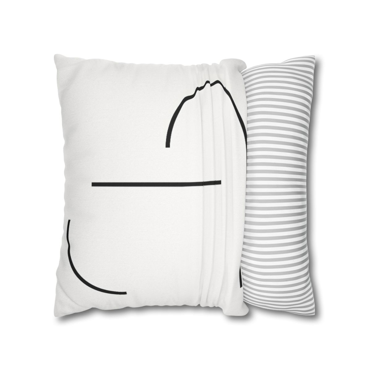 Twin Arc Horizon Offset stylish decorative pillowcases