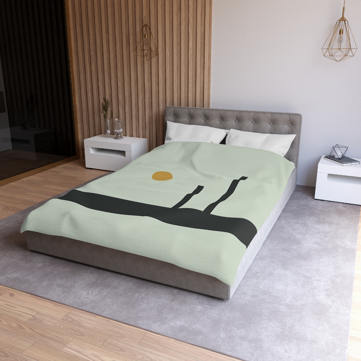 Low Horizon Bar And Twin Posts duvets for gifts