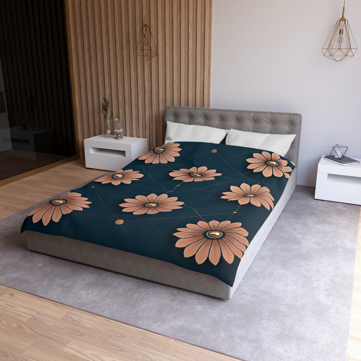 Blossom Orbit Grid trendy bedroom duvets