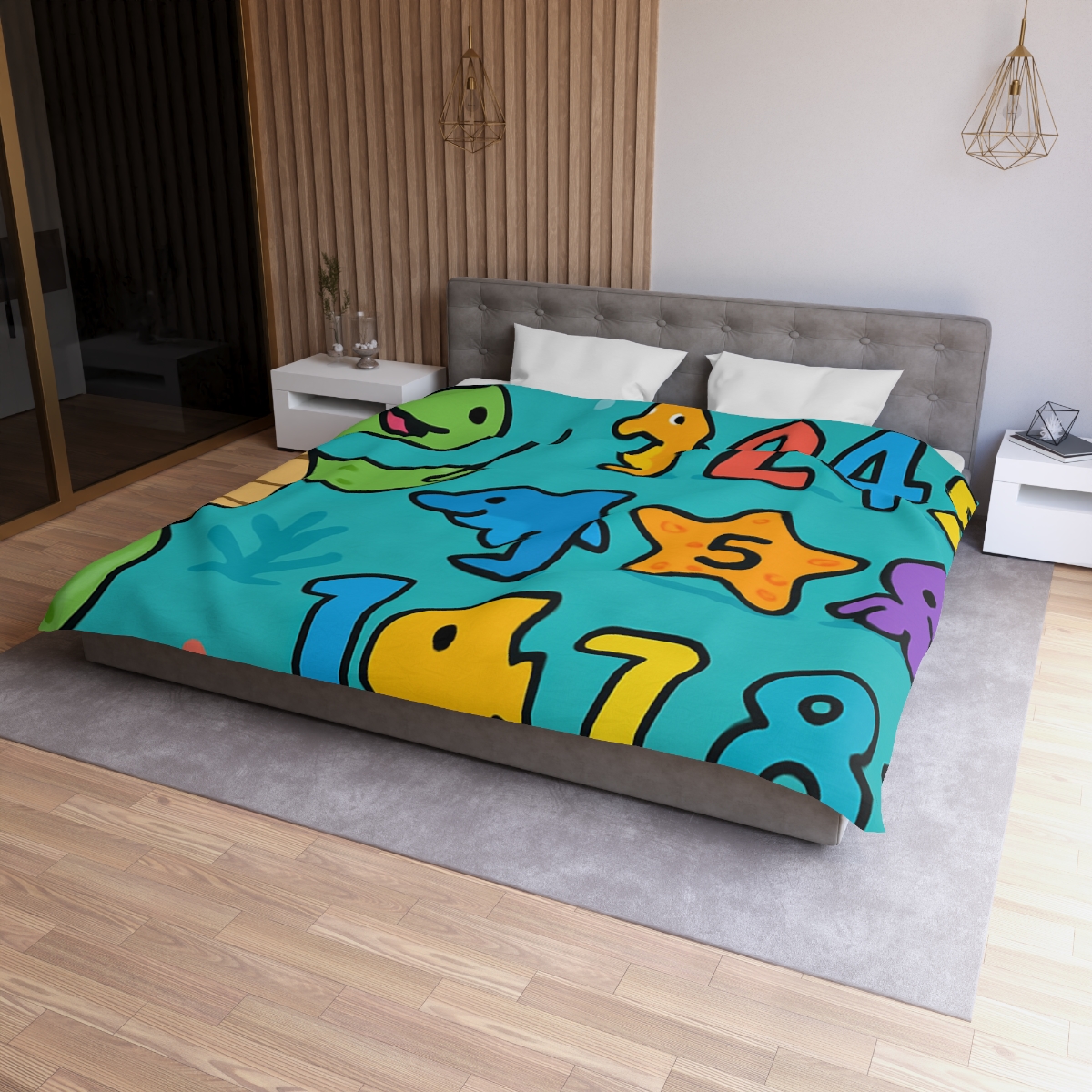 The Coral Reef Number Parade warm winter duvets