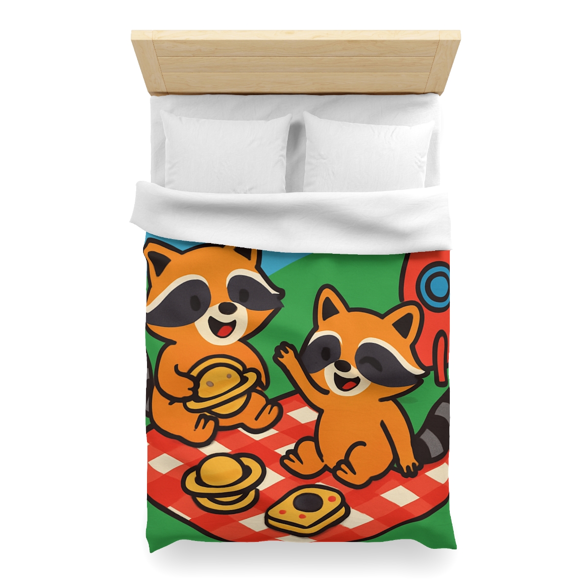 Rocket Racers Picnic designer printed duvets