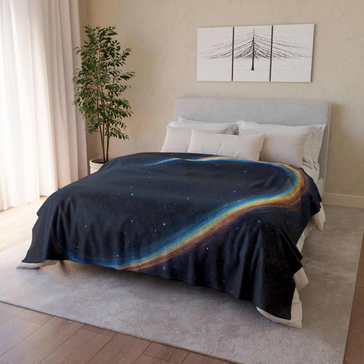 Prismatic Gravity Lens Drift stylish throw blankets