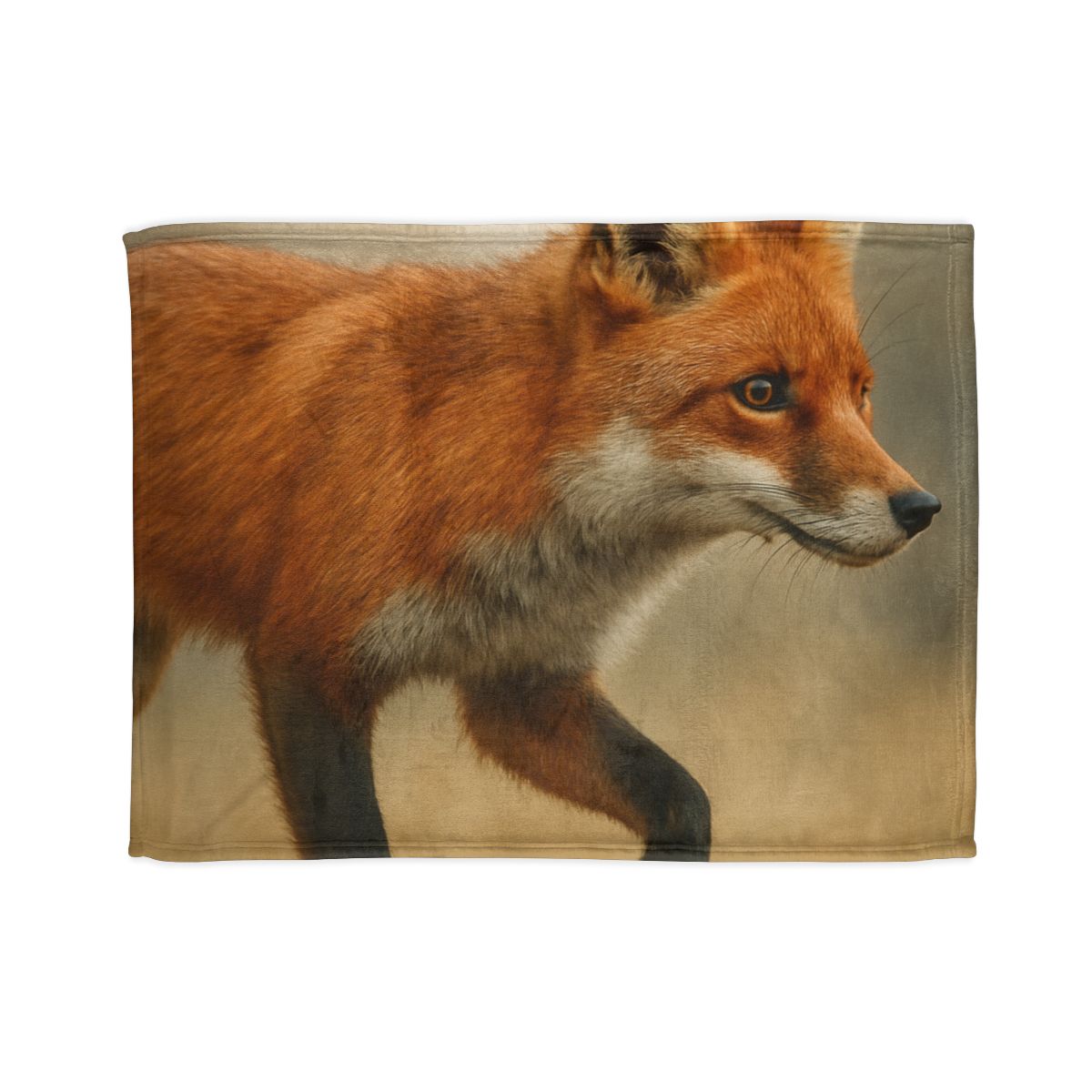 Eclipse Drift Red Fox personalized cozy blankets