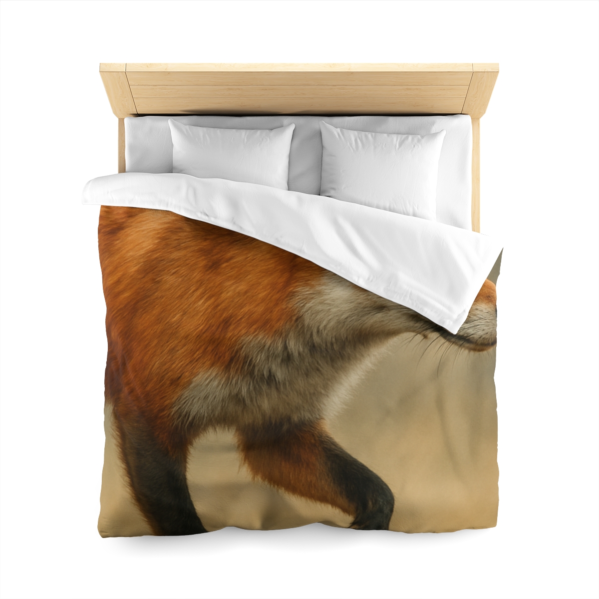 Eclipse Drift Red Fox designer printed duvets