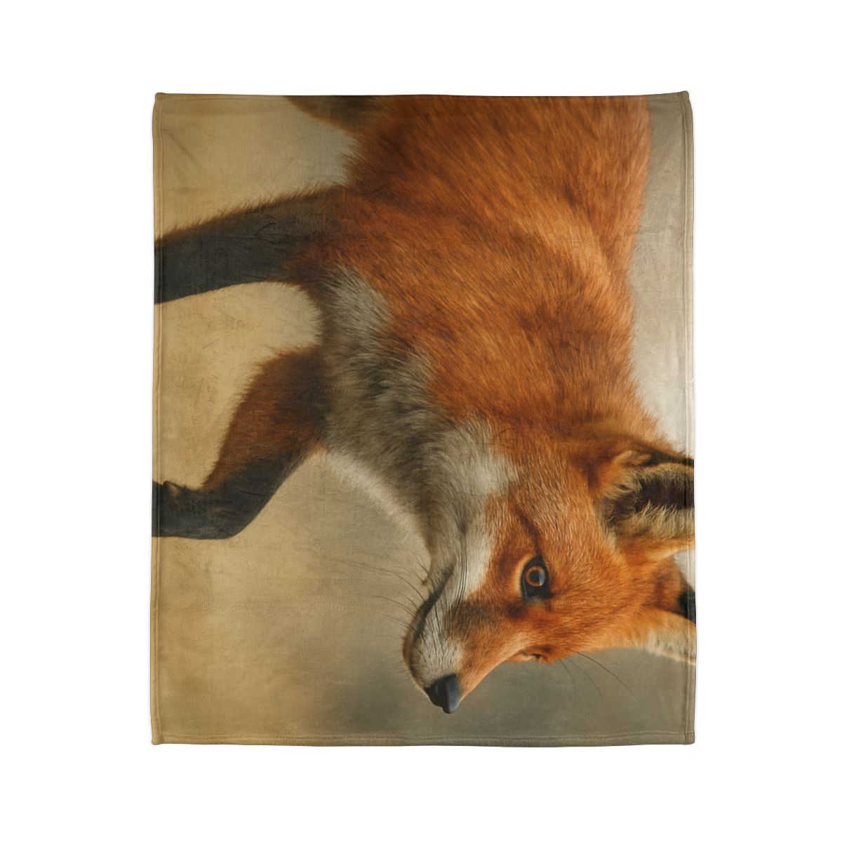 Eclipse Drift Red Fox personalized cozy blankets